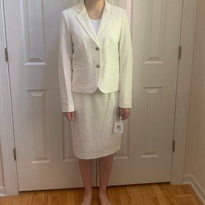 Calvin Klein White Womens Suit